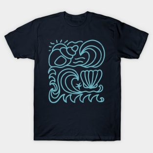 Seashells sea swell T-Shirt